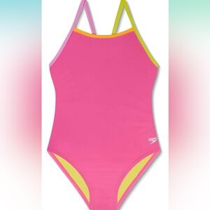 SOLD Youth one piece bathing suit size 16 speedo hot pink